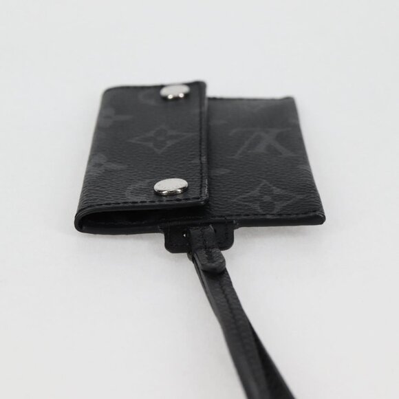 LOUIS VUITTON Monogram Eclipse Porte Cartes On Strap - Picture 4 of 16